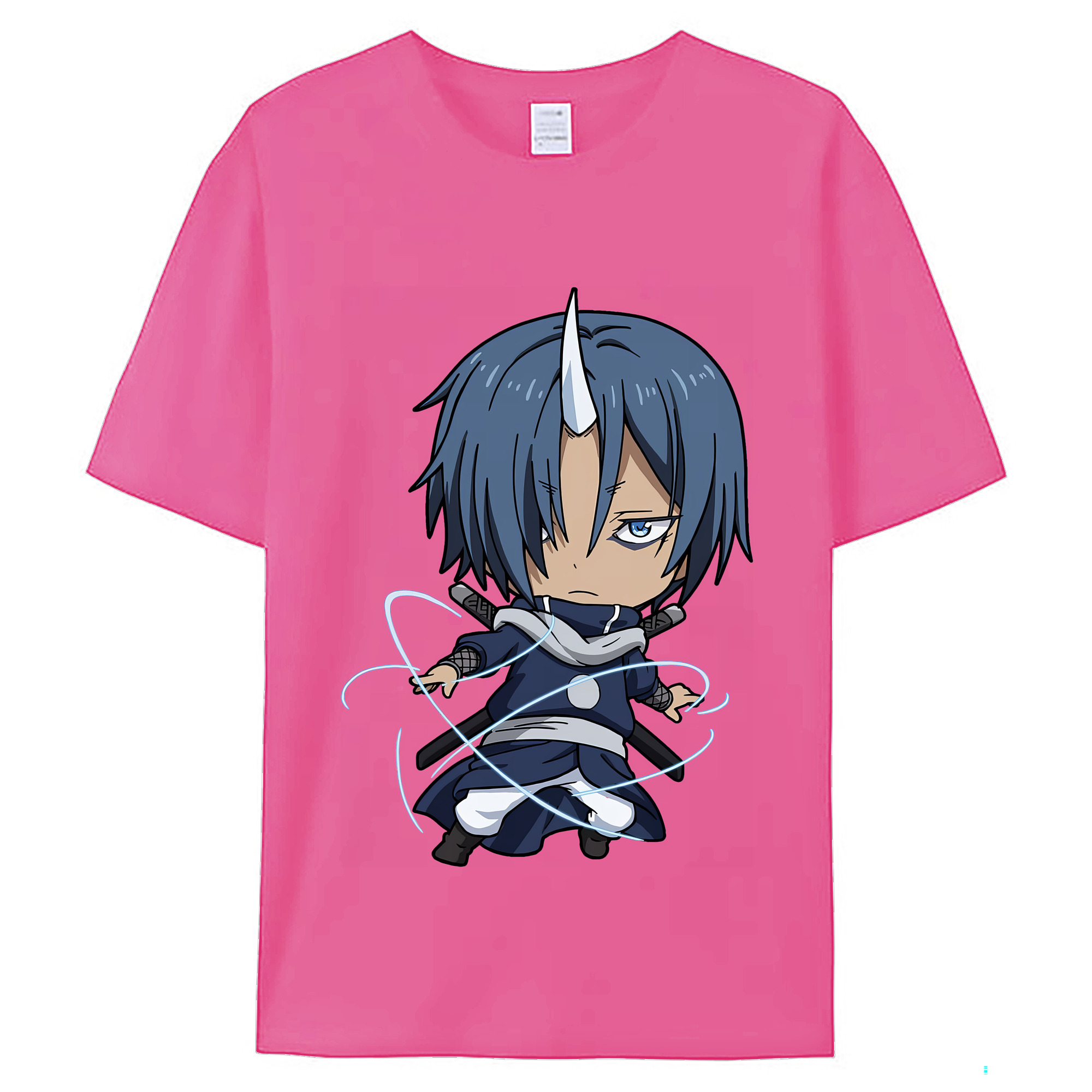 （画像用） 転スラ Regarding Reincarnated to Slime レディースカジュアルプリントTシャツ（綿100％）